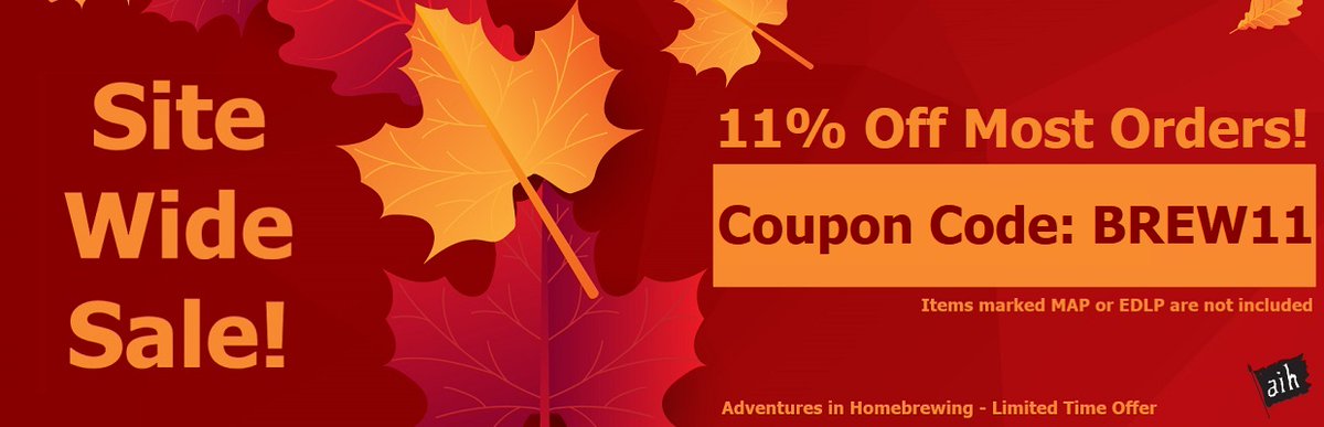 Adventures in homebrewing coupon codes