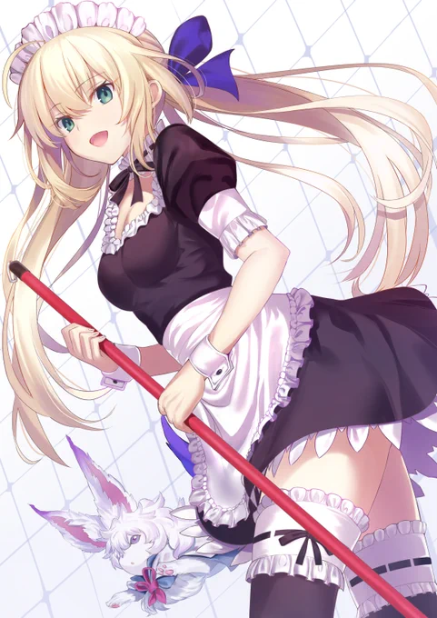 メイド版キャストリアとフォウくん描いたー。
#FGO 
