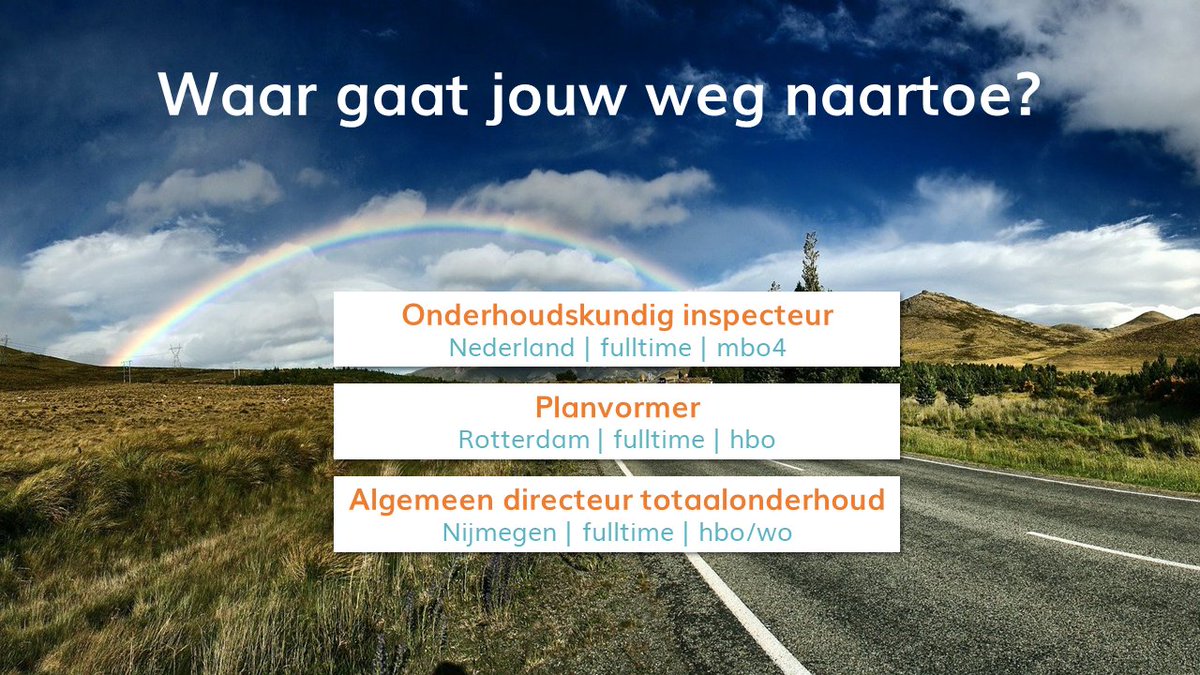 Sla jij een nieuwe weg in of heb jij jouw stip op de horizon al bepaald?
Laat onze vacatures op je pad komen en bekijk ze op buff.ly/3AOU7f2