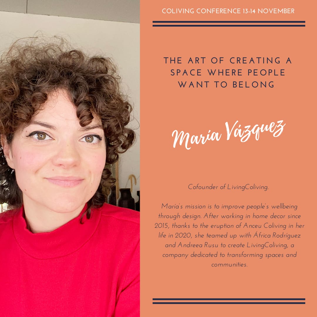 This weekend takes place the annual Coliving Conference, hosted by @colivinghub, where Maria will speak about the art of creating a space where people want to belong to. Check here: colivinghub.co/conference