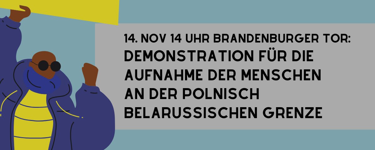 antira_aktion's tweet photo. Es ist höchste Zeit für einen wütenden Aufschrei! Deshalb rufen wir für Sonntag zu einer Demo auf und fordern die sofortige Aufnahme der Flüchtenden an der polnisch-belarussischen Grenze auf. Beenden wir diese menschenverachtende, rassistische Abschottungspolitik! #WirHabenPlatz https://t.co/fcKRcQiPeI