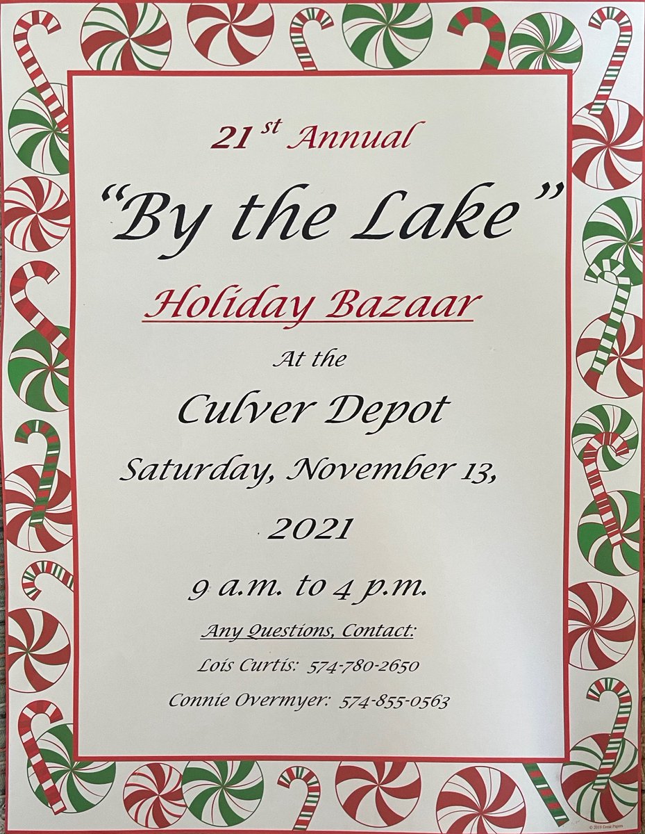 CulverISstellar's tweet photo. Local crafters will have many items to help you check off that Christmas list. https://t.co/pKWV2jzLUA
