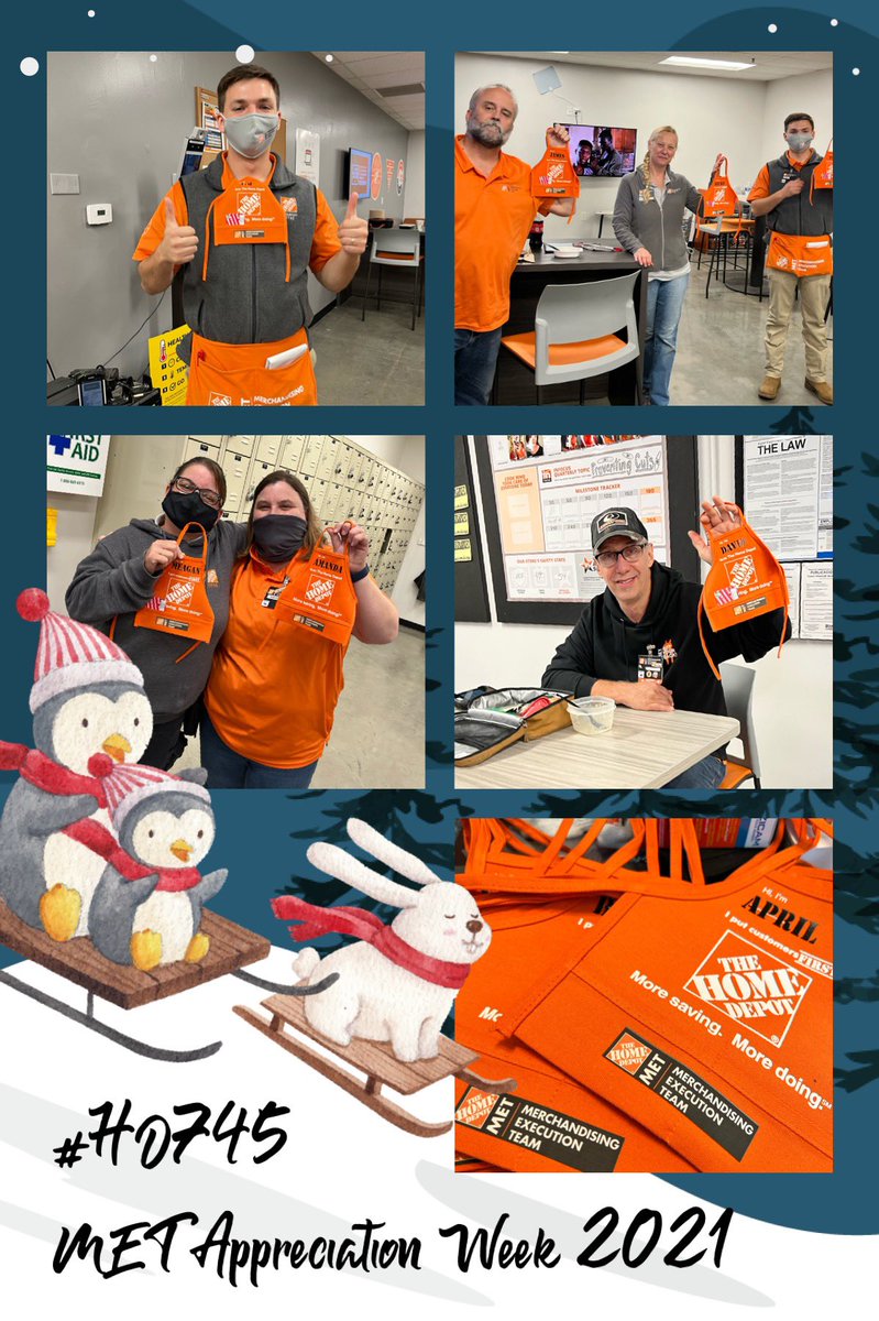 MET Appreciation Week at #HD745.  Love our team and wanted them to have their own HD Aprons! #oneteamonefamily <a href="/warehousewally/">Steve Craig</a> <a href="/BethGilbertTHD/">Beth Gilbert</a> @thd_young @AndreaMcTHD