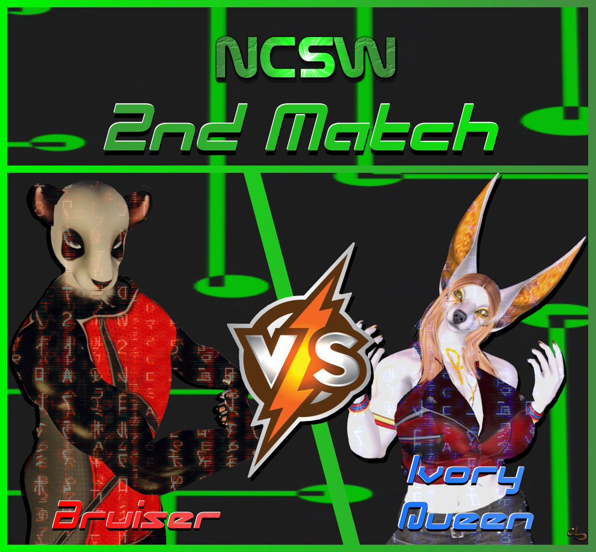 NcswSl's tweet photo. At today's System Defragmentation! We got three matches lined up for you to enjoy, one of which is a Darknet match! So you do not wanna miss this at 12:00pm PDT from NCSW!

https://t.co/PyN9Vjm2cm https://t.co/C1vzT2bGhx