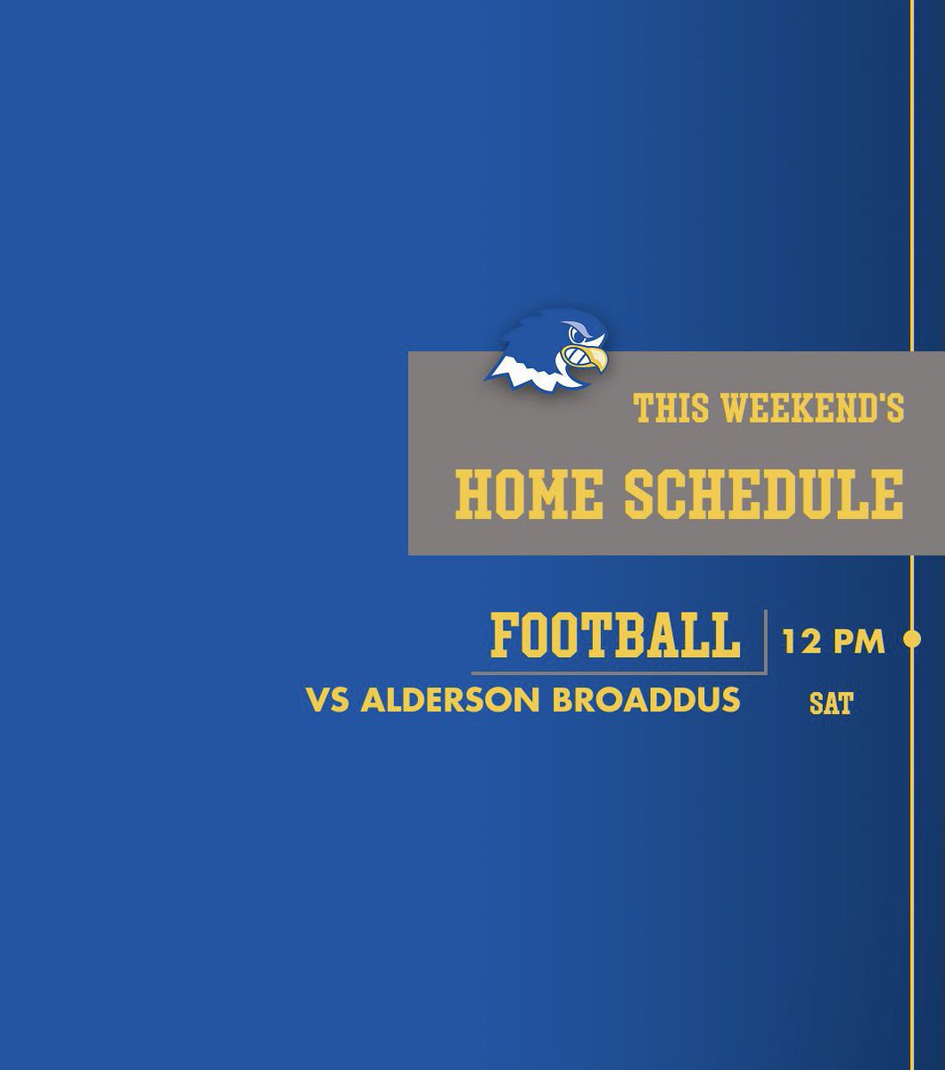 NDCFalcons's tweet photo. 👉The weekend is almost here! We’ve got one event at home, but it’s a big one! Tomorrow, football celebrates a tremendous senior class and then plays for another Mountain East Conference 🏆 #FlyAbove https://t.co/N6PNBmuTm1