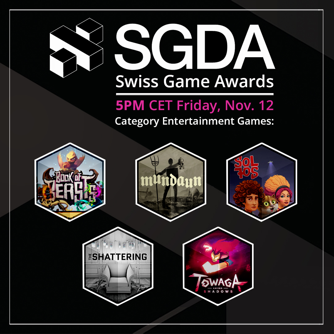 studios_hermit's tweet photo. Only 3h left for the @SGDAch Awards to start! 🤍 Thank you again @igdach @SwissGames for organizing the show! We hope to meet the rest of the nominees! 
@patosol705 @Gbanga @MundaunGame @SunnysideGames and others!

Register here to join the live stream: https://t.co/GZaizWL8x0 https://t.co/hCu9CjfyxN