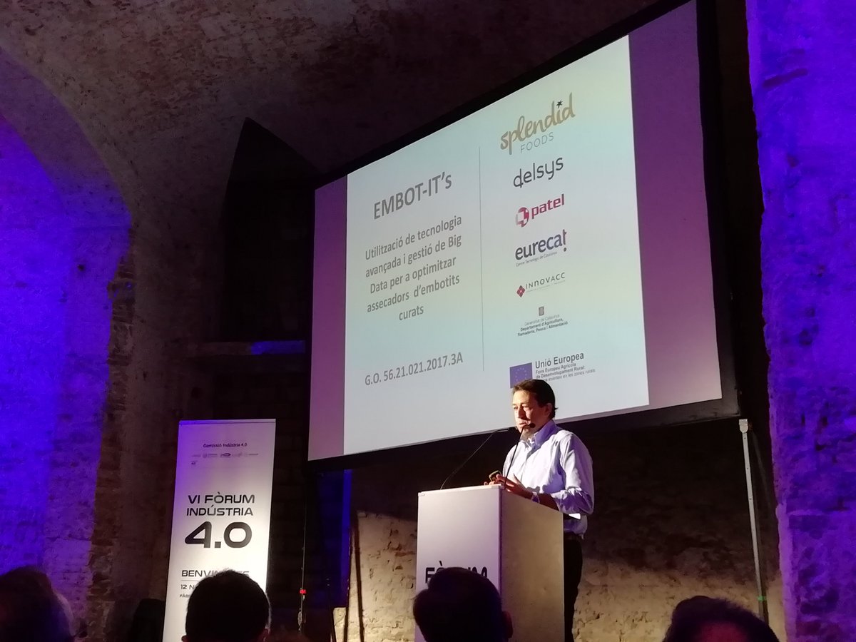 Eurecat_news's tweet photo. Enhorabona a David Garcia-Gasull d'Splendid Foods per guanyar el premi Indústria 4.0 fins del #ForumI40 amb un projecte en col·laboració amb #Eurecat https://t.co/cXyhx4eZL2