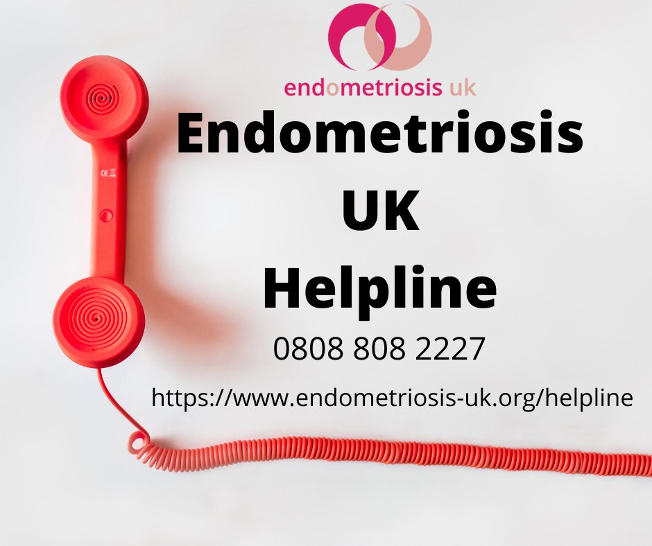 The Endometriosis UK Helpline is staffed by volunteers who all have personal experience of endometriosis. Phone on 0808 808 2227 to get support, information, or just a friendly listening ear. Further information can be found on our website endometriosis-uk.org/helpline. #endometriosis