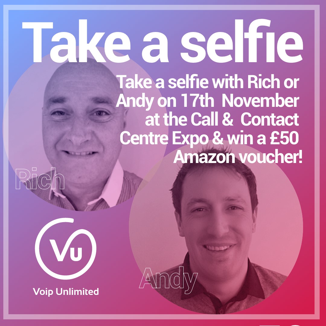 Our Sales Manager Rich &amp; Senior BDM Andy will both be attending the Call &amp; Contact Centre Expo on the 17th November at the ExCeL London, if you see them, pop over &amp; say hello - a photo could get you a £50 Amazon voucher too! 

#CCCExpo21 #ExCeLlondon #ITSP #Telecoms #competition