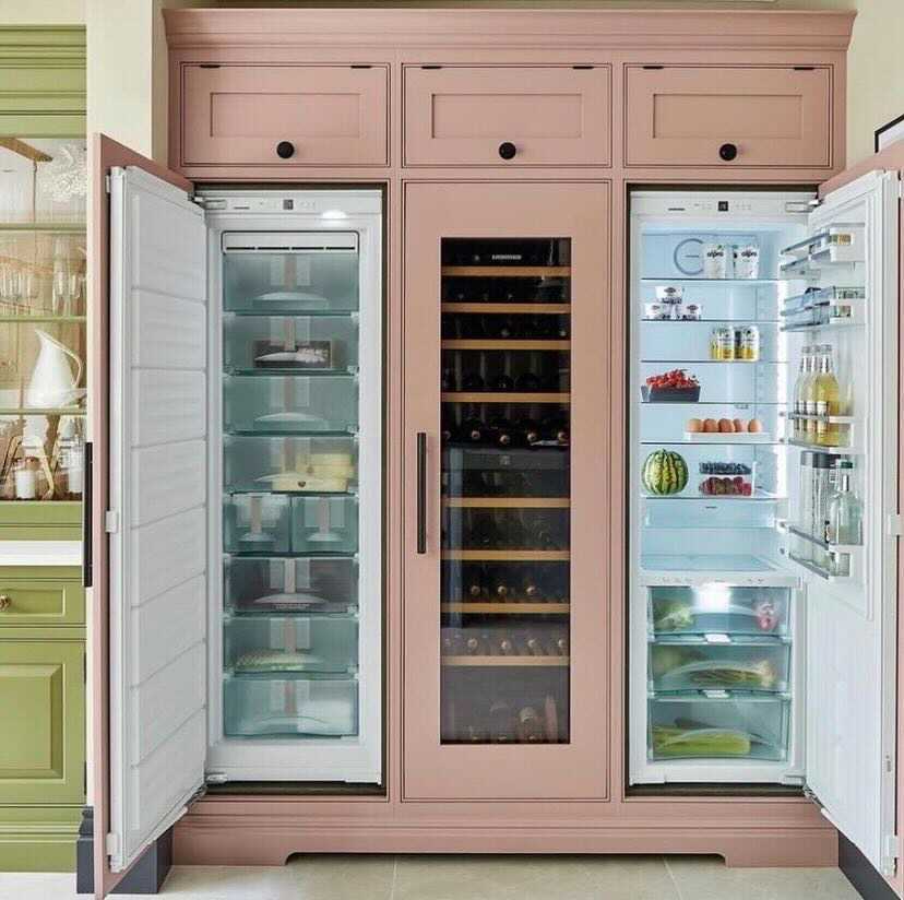 refrigerator and wine cooler combination