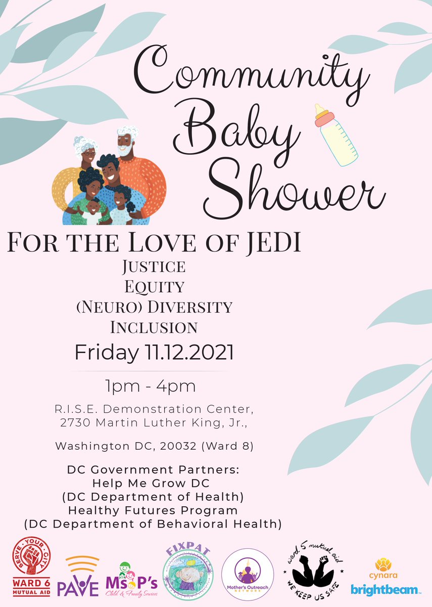 ChiBornfree's tweet photo. Happening today from 1-4pm at the R.I.S.E. Demonstration Center, Ward 8! β¨
#community #babyshower #fixpat #jedicommunitybabyshower https://t.co/PEzRvgXF3B