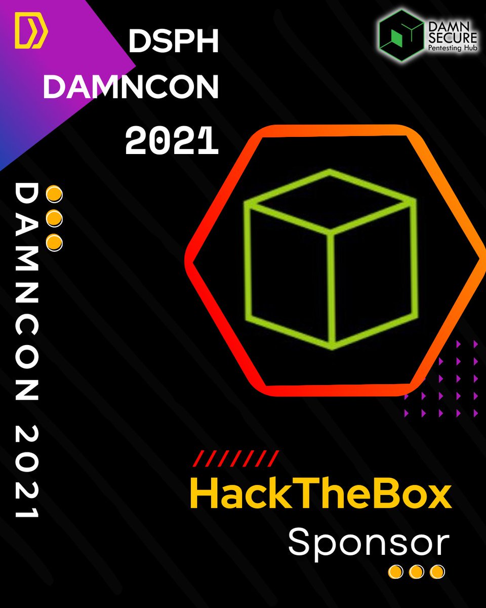 dsph_official's tweet photo. Hola #damnconians ,
We introduce you to the sponsors of DamnCon 2021.

#cyber #cybersecurity #infosec #bugbounty #dsph #damncon2021 https://t.co/QEnBUxZ8Qr