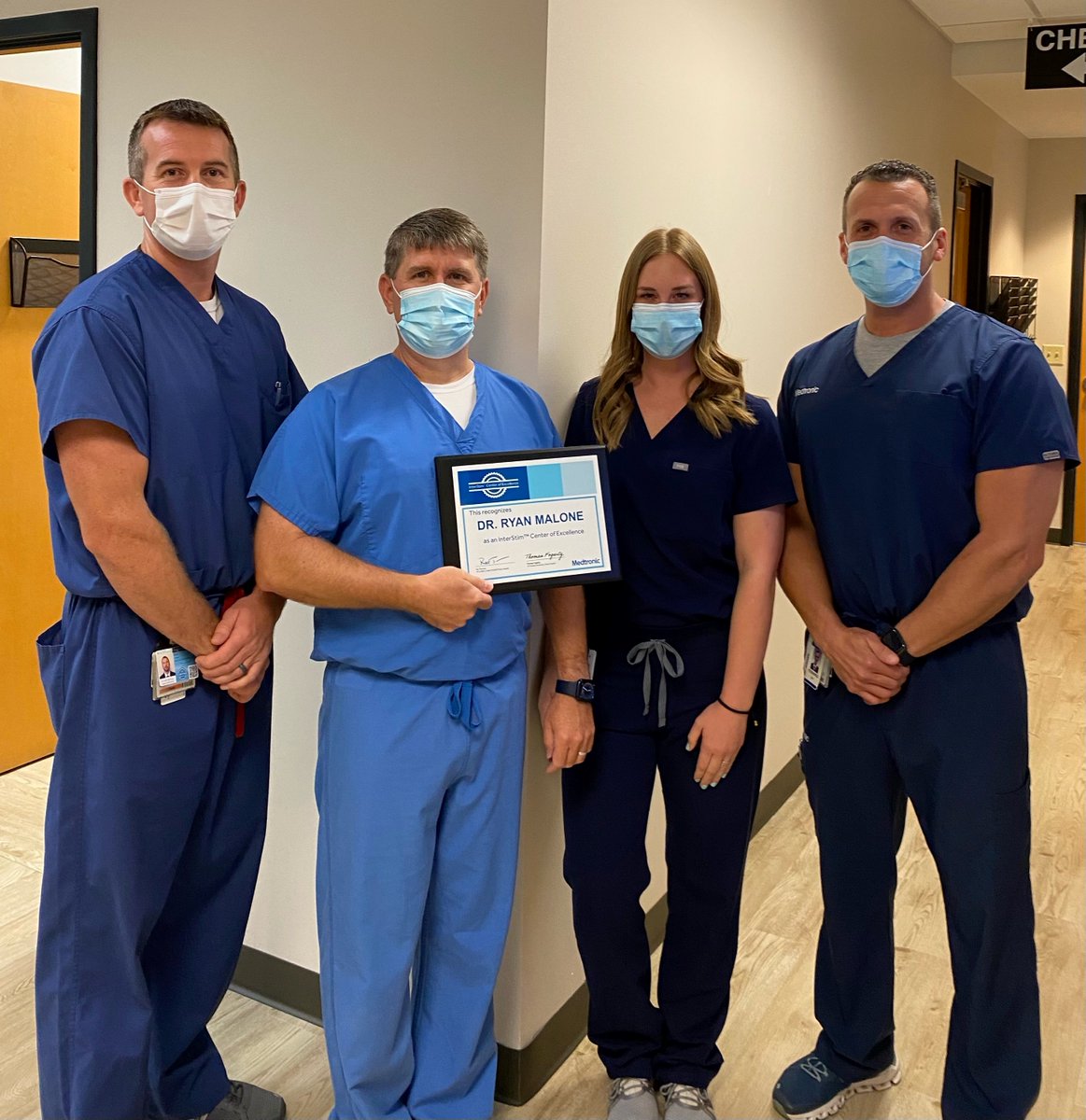 MDTPelvicHealth's tweet photo. Congratulations Dr. Ryan Malone of @1stUrology in Kentucky &amp; Southern Indiana, on earning recognition as an InterStim™ Center of Excellence. Risks may include surgical, device, and stimulation-related complications. See Important Safety Info: https://t.co/Trxe5woBTx https://t.co/ycIwpnNsSu