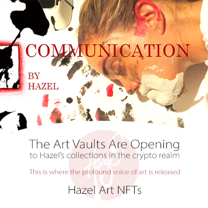 HazelEvansArt's tweet photo. ON 11:11 WE LAUNCHED ART INTO THE CRYPTO ETHER 🌟🚀🌟

Delighted to be opening the vaults - We are putting limited edition art with a profound message out into the NFT ether. The first collection is COMMUNICATION.

Get release dates on twitter 
@hazelartNFTs https://t.co/YI125ZMEP4