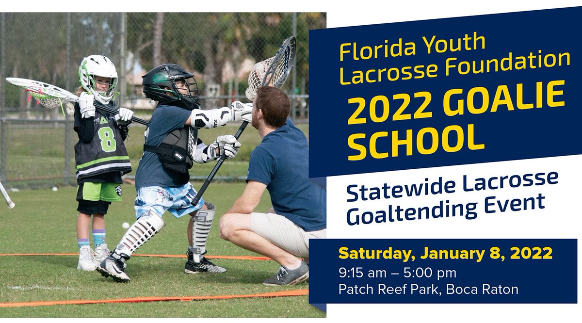 Goalies the time is now! Register today for the best goalie coaching in the country...
bit.ly/3c870pY

#FloridaYouthLacrosseFoundation
#2022GoalieSchool