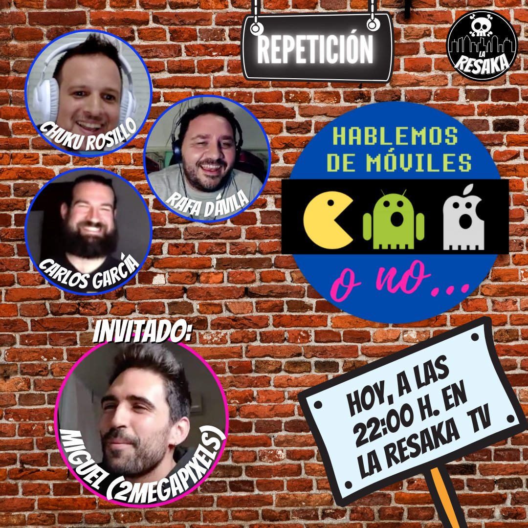 resakaradiotv's tweet image. Si te perdiste el estreno de @hablemosdemovil , ésta misma noche, repetiremos la emisión a las 22:00 h. para que no te pierdas las novedades en el mundo de los smartphones. Con @2Megapixels_YT como invitado.

#laresakatv #hablemosdemoviles #2megapixels #novedades #smartphones