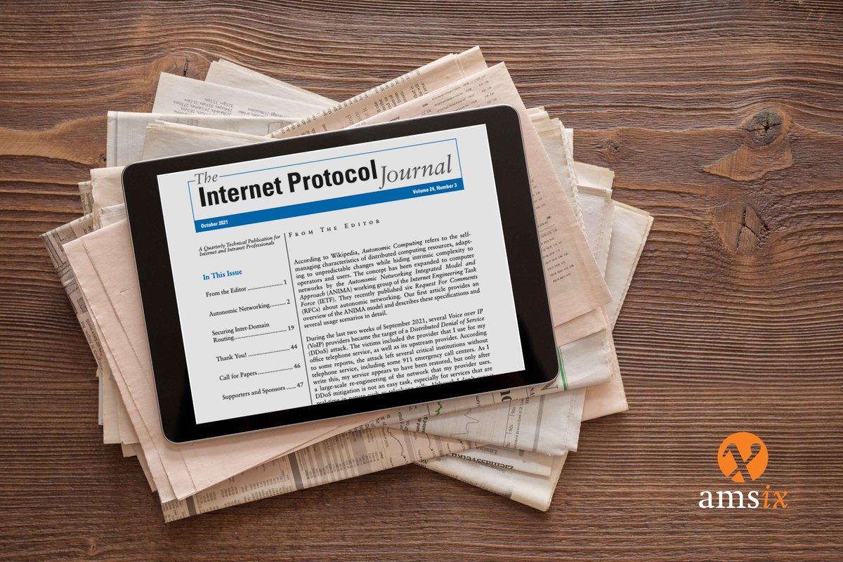 AMS_IX's tweet image. Up for some light reading? The Internet Protocol Journal is out! It&apos;s a great read to stay up to date  @protocoljournal 
ipj.dreamhosters.com/wp-content/upl…