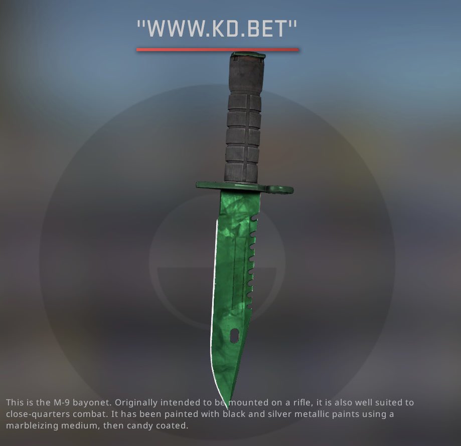 Who wants a M9 BAYONET EMERALD giveaway? 😎