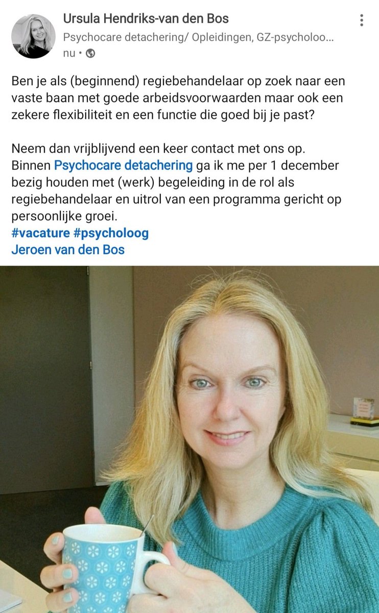 #psycholoog #vacature #Psychocare