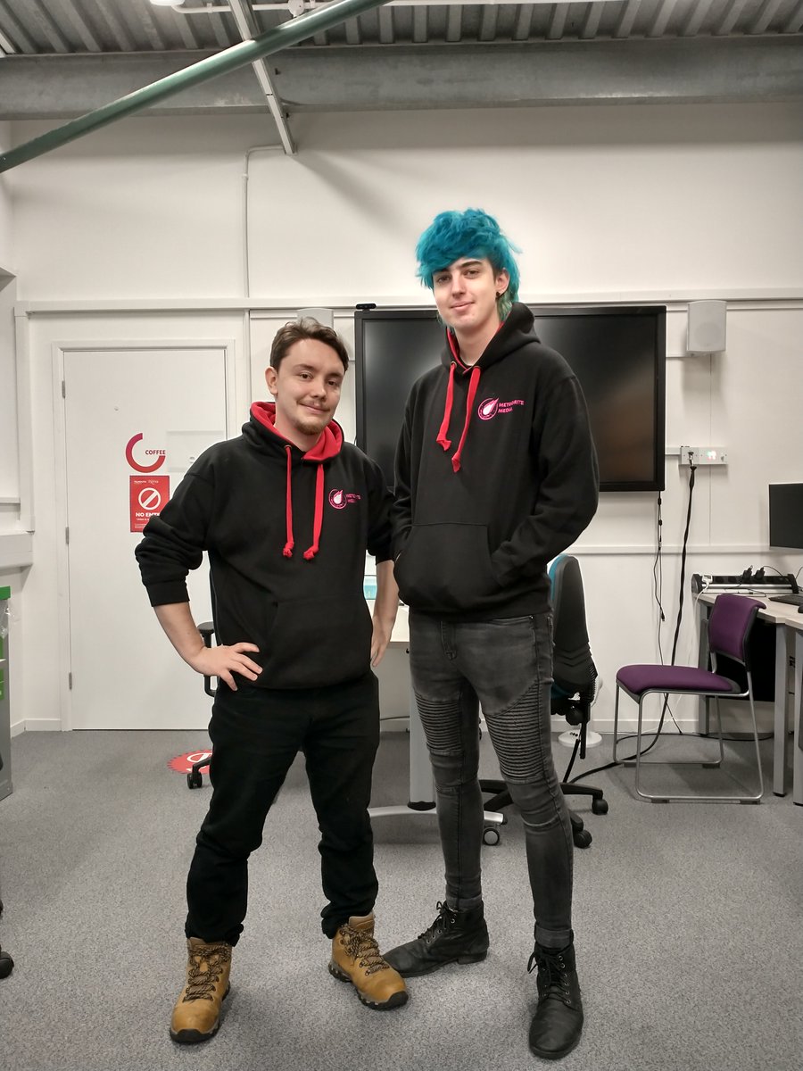 meteorite_media's tweet photo. Our dino dream team now have Meteorite Media hoodies! What do you think of the designs? 

@MattyMcSteve @MattBGameDesign https://t.co/X1ByhTcBEL