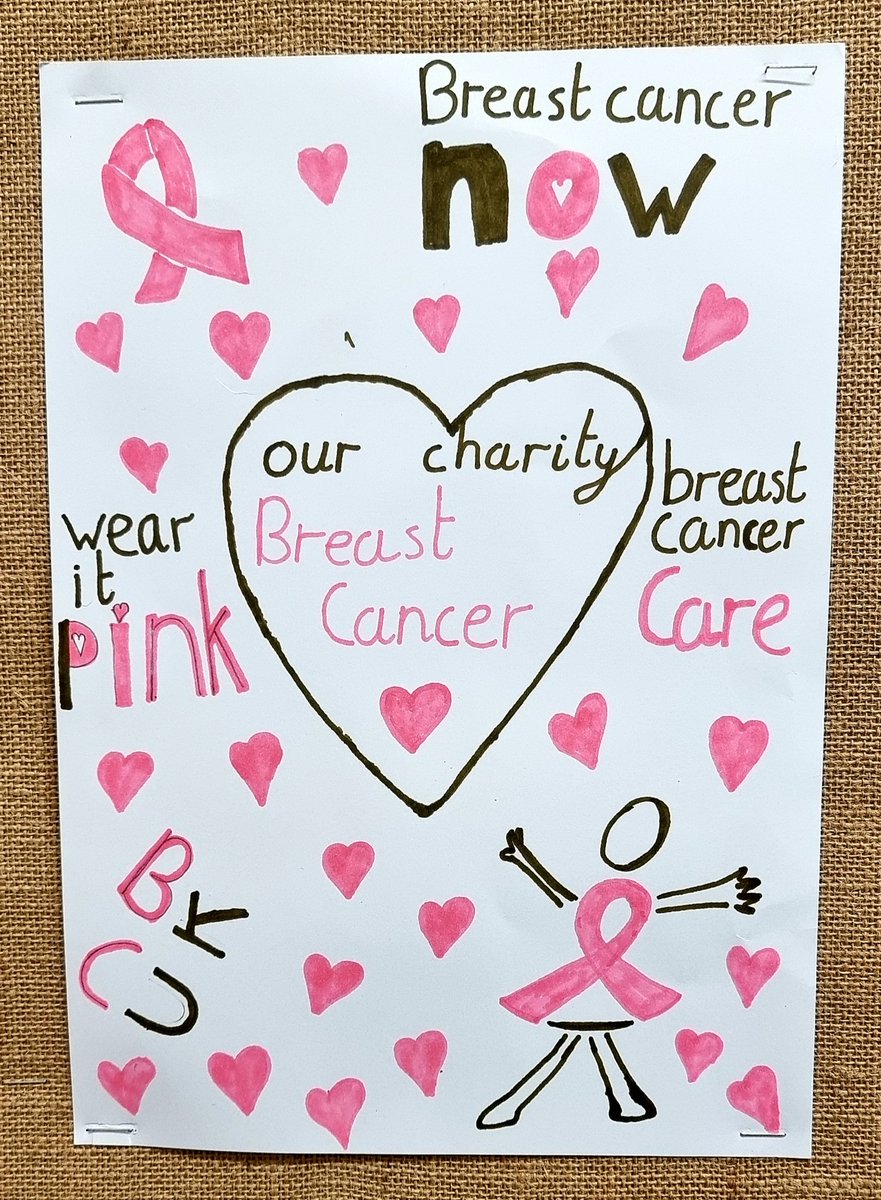 A stunning poster crafted by one of our amazing Year 6 Charity Reps from <a href="/PockPrep/">Pocklington Prep</a> 😊 <a href="/BreastCancerNow/">Breast Cancer Now</a> we have BIG fundraising plans ahead! #charity #givingback #teamwork 🎀