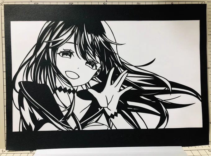 はんなま系Vtuberナギナミの海月ナギさん。

#海月ナギ
#凪波あーと
#切り絵 
