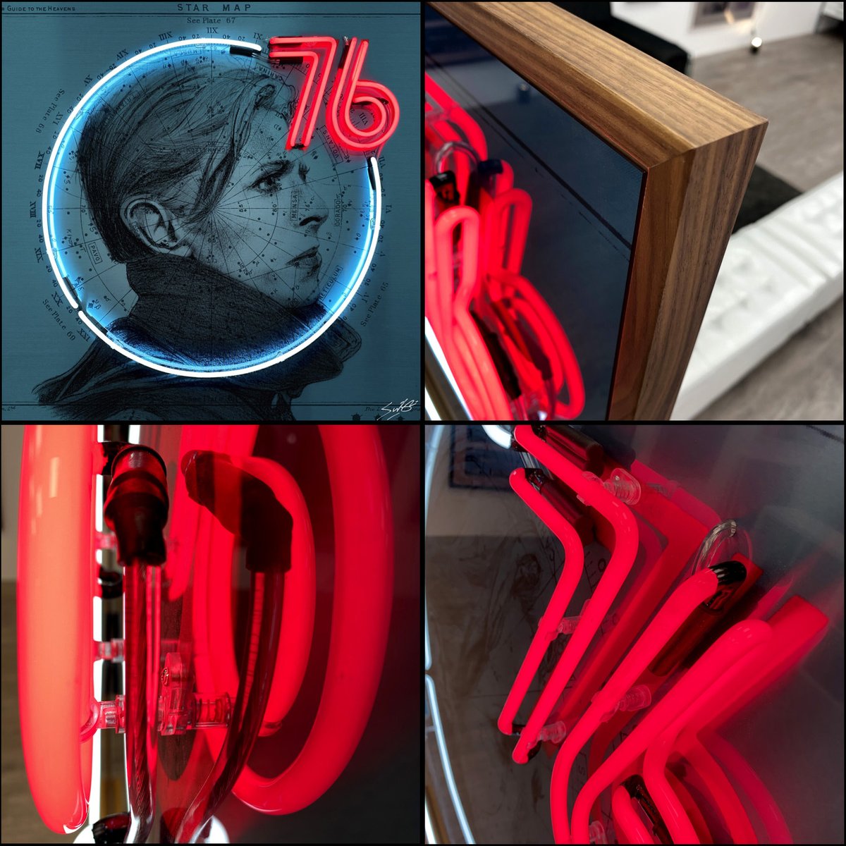 LouisSidoli's tweet photo. The Visitor (David Bowie) - Available in gallery now.
Contact us at White Light Gallery if you would like further details. 

#louissidoli #whitelightgallery #stratforduponavon #popartgallery #iconic #neon #neonart #neonartist #originalart #starmap #davidbowie https://t.co/3L4UBUWHM1