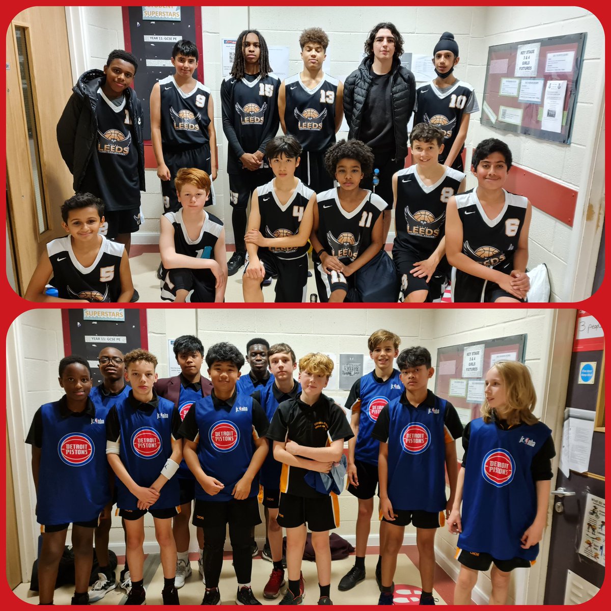 lawnswoodschool's tweet photo. Mr Ritchie hosted a great basketball tournament last night. Well done to all teams - you were amazing! 🏀👏🏽 @LeedsWestWay @CHCHSLeeds @abgacademy #AllertonHigh #teamwork #commitment https://t.co/YhriVyoy95