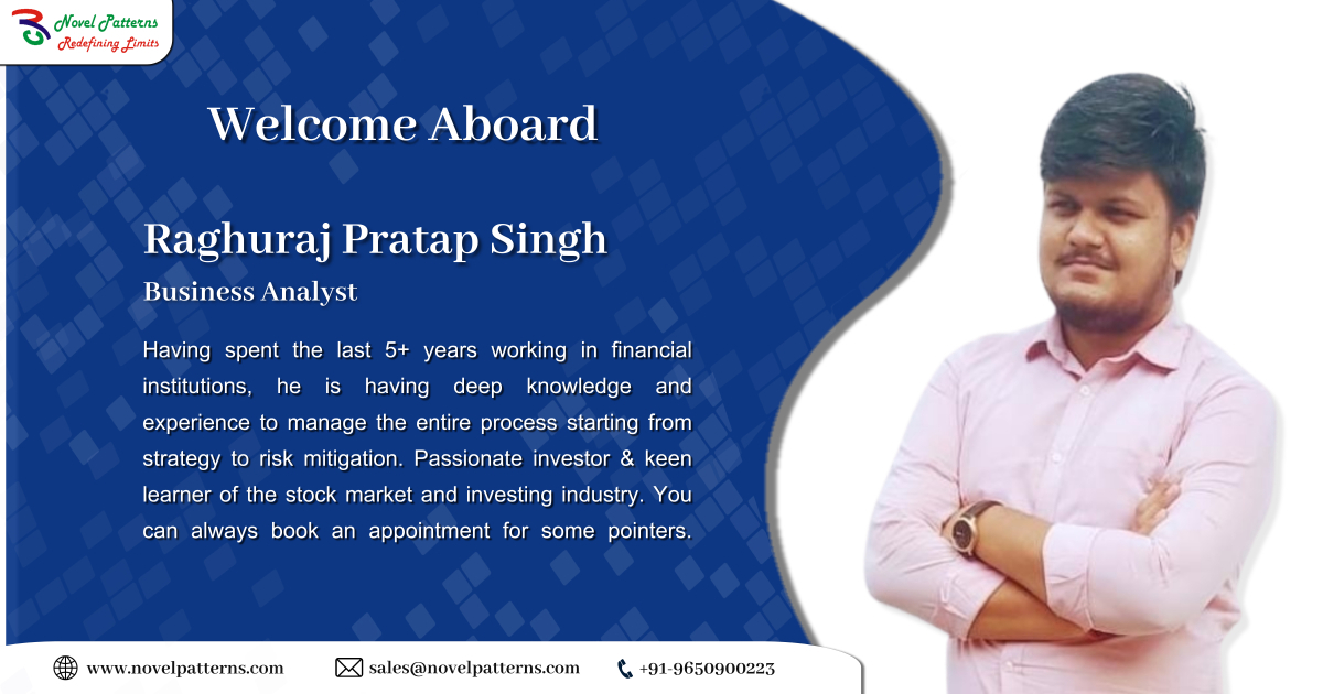 PatternsNovel's tweet photo. We're delighted to Welcome @RaghurajPS as a Business Analyst in @PatternsNovel Family. He brings with him 5+ yrs of industry experience from some of the top financial houses. We're thrilled to have him join & are looking forward to hitting key milestones together!
#NovelPatterns https://t.co/7tsATaEQSt