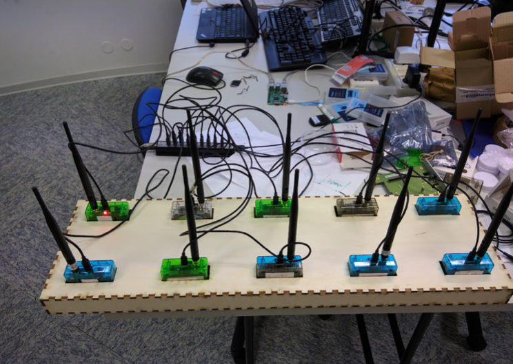marcozennaro's tweet photo. Addressing the LoPy cluster from my iPad using #ZeroTier is really cool! Getting ready for the #IoT session at #WALC2021 with @mjrovai . #IoT4D @Pycom https://t.co/euSaF8yyIC