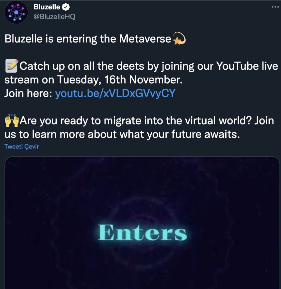 KriptoPrime's tweet photo. BLZ Metaverse’ye Katıldığını resmi hesabından duyurdu. Açıklamadan sonra BLZ %20 yükseliş gösterdi. https://t.co/jWSfbATXO3