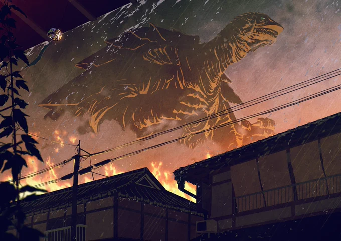 雨の決戦  #ガメラ3 