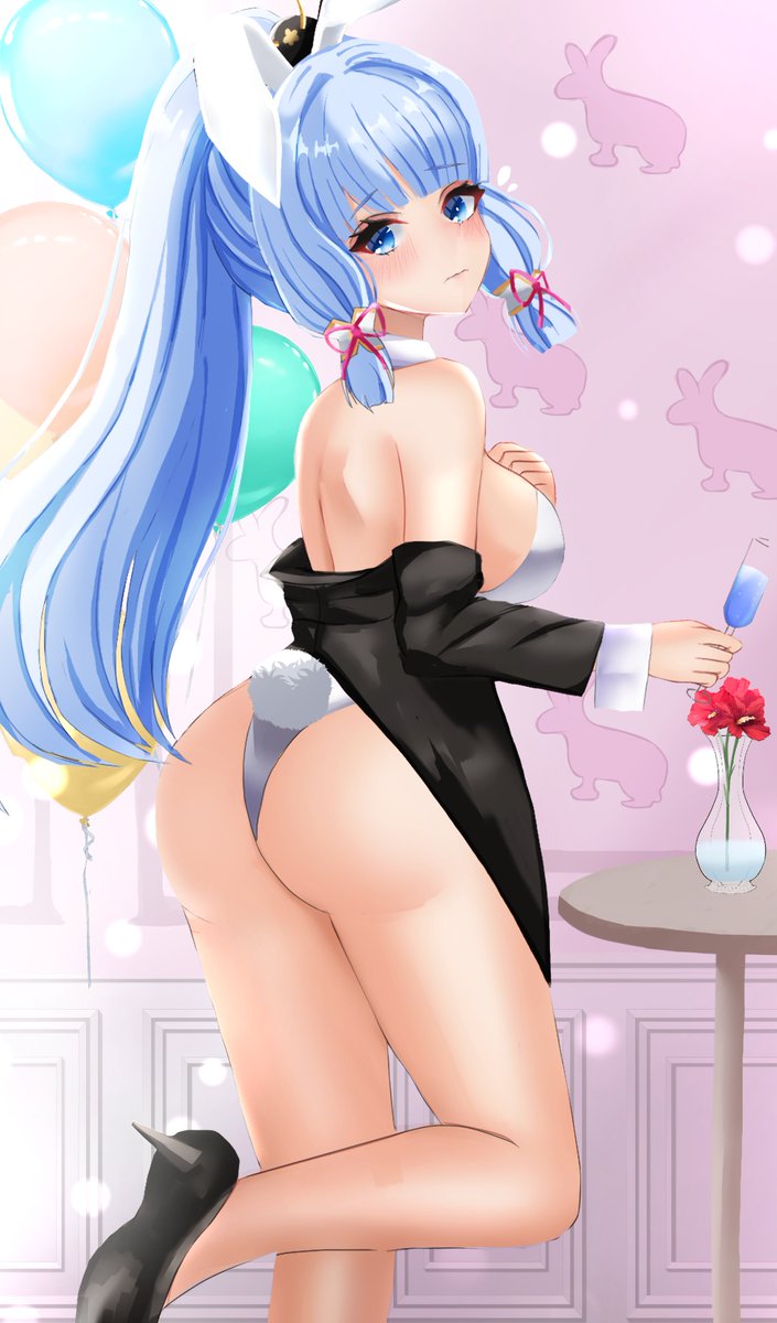 バニー神里綾華 タイツなしver
#イラスト #原神 #GenshinImapct  #冬の創作クラスタフォロー祭 