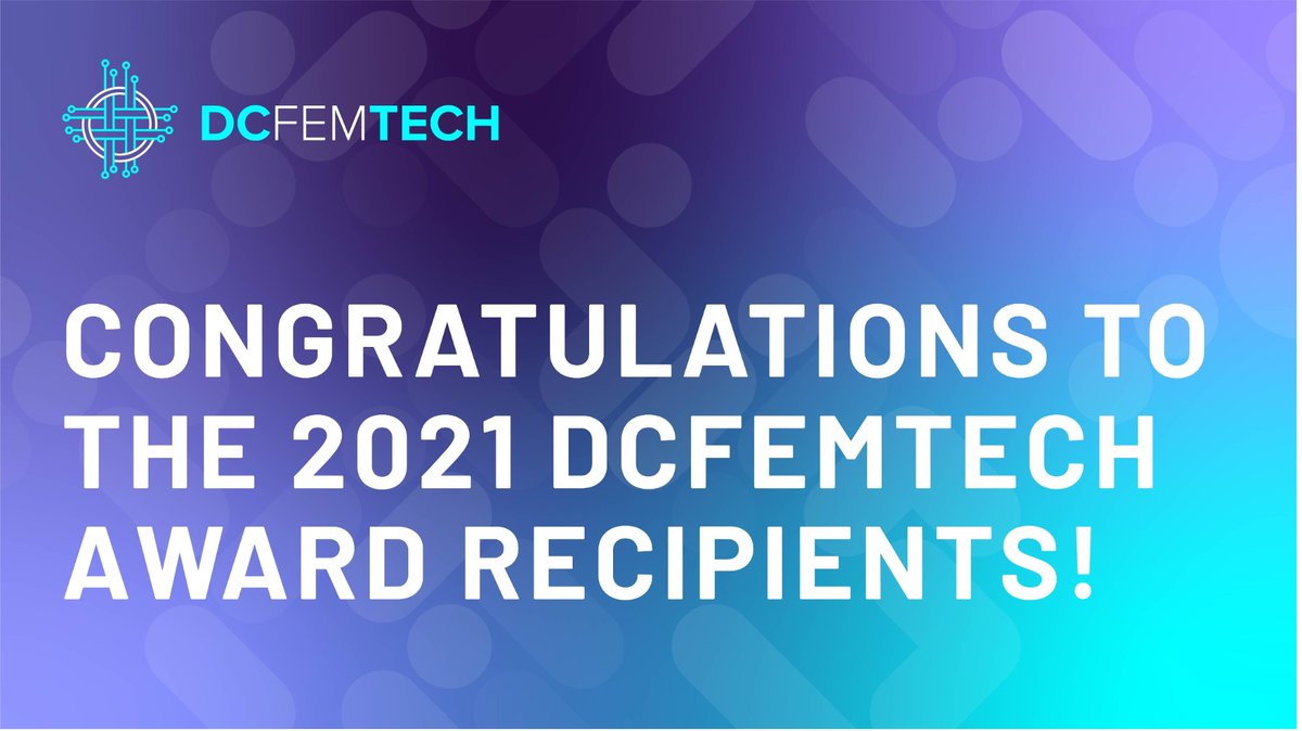 DCFemTech's tweet image. We are honored and thrilled to announce the 2021 DCFemTech Award recipients! Congratulations to this amazing group of women: dcfemtech.com/awards!
#dcft21 #dctech #womenintech