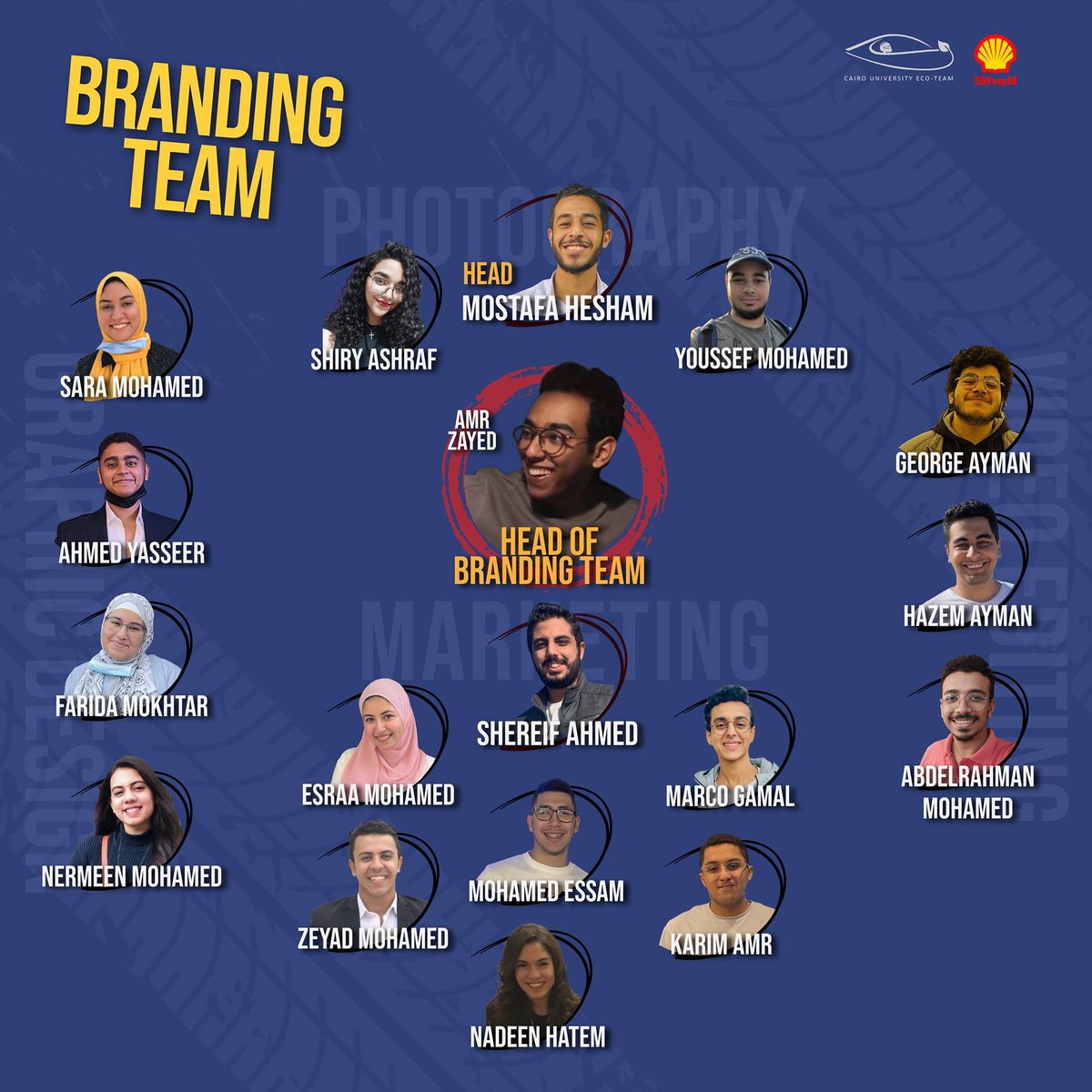 CUEcoRacingTeam's tweet photo. Branding and marketing are the voices of us, hence we're glad to represent our BRANDING TEAM structure for this season.💻🧰
meet our branding team heads and members!❤️✨
#ecoracingteam #cuert #shellecomarathon #Shell #ecoracing https://t.co/NA7FxtNXRq