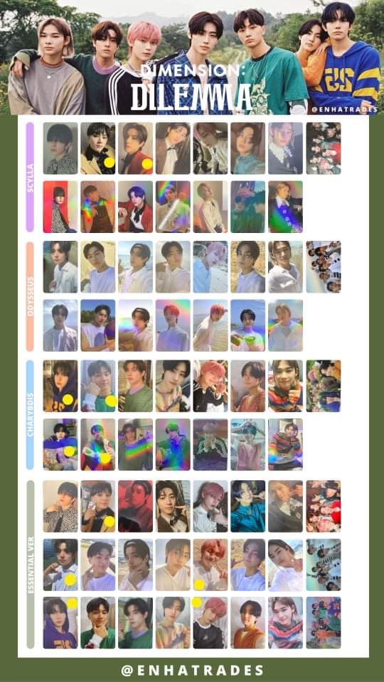 ksjmnyg's tweet photo. wtt lft ph 
╰ Have: OT7 Odysseus 
     Want: OT7 Charybdis

╰ Have: Hee &amp; Hoon &amp; Jungwon  
     Want: Any in my sister’s wishlist! 
      * main prio is heeseung 

╰ Have: Jungwon 2ND PO WV POB
     Want: Heeseung 2ND PO WV POB

⌗ enhypen dimension dilemma wtt lft ph https://t.co/EU2ysD8qWW