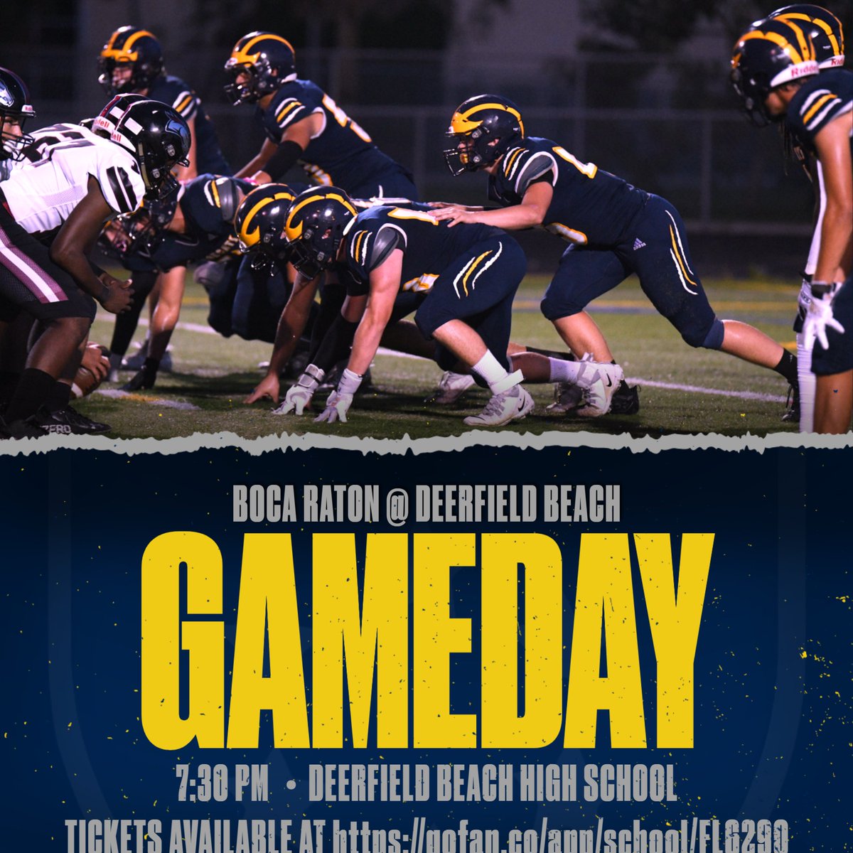 BocaRatonFB's tweet photo. GAMEDAY...playoff edition! #1-0 🔥🔔

@pbphighschools @emilee_smarr @Sentinel_Sports @ABLichtenstein @EraPrep @ESPNTop63 @ESPNWestPalm @larryblustein @Coach_DeFreitas @Coach_Struck @DanVT4 @jhTheGreat @CoachAdam60 https://t.co/YwuehaZeDS
