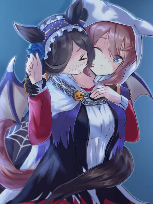 ハロウィンブルライ #ウマ娘 #ウマ娘プリティーダービー #ライスシャワー(ウマ娘) #ミホノブルボン(ウマ娘) #ミホライ https://t.co/aUXUKNafyj 
