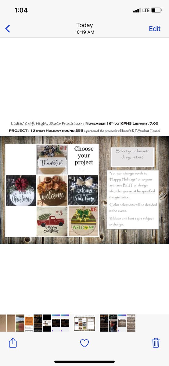 KPHS STUDENT COUNCIL FUNDRAISER, Nov 16 th at the KPHS Library. It is open to high school students and adults. signupgenius.com/go/60b0c4ba9a9…