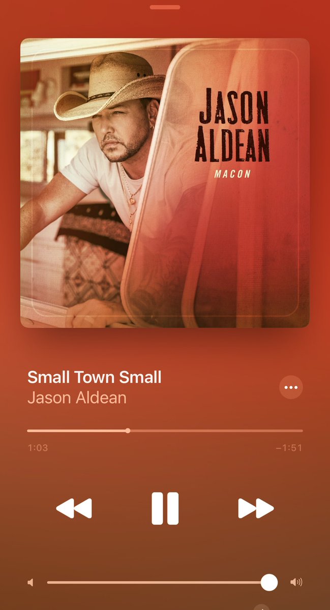 jenredman2383's tweet photo. This song @Jason_Aldean is a favorite! Reminds me of my small hometown!
#SmallTownSmall ๐ถ #Macon https://t.co/WAIroW2b4Y