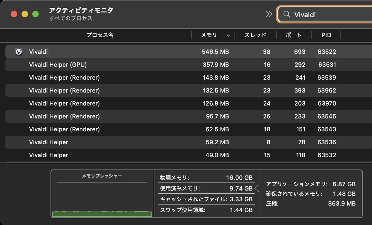 kyu3's tweet photo. #macOS #Monterey のメモリリーク、原因は完全にこれ（マウスポインタのカスタマイズ）だ！リセットで元に戻す前はブラウザ（Vivaldi、#OperaGX）のメモリ使用量がどんどん増え数十GBとかなってたけど、今は安定して数百MBにおさまってる。
https://t.co/sglkwAPntx　#obt #VIvaldiJP #OperaJP https://t.co/H0uZ8iOzWv