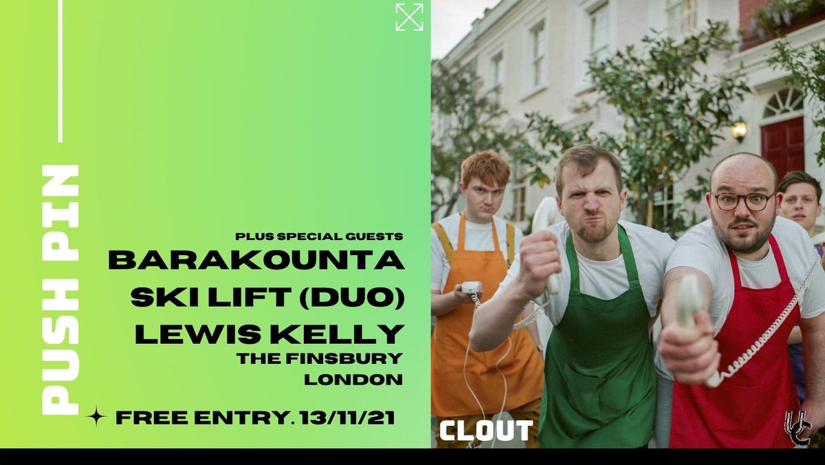 Uncover_Night's tweet photo. Who's ready for an insane night at @TheFinPub?!

We now have @Pushpin_band headlining, with support from @barakounta, a stripped-back set from @helloskilift, and @lewiskellymusic... Not one to miss 💥

Grab your free tickets for our show tomorrow here: https://t.co/JTYOxVcJPz https://t.co/q22TRE7jNb