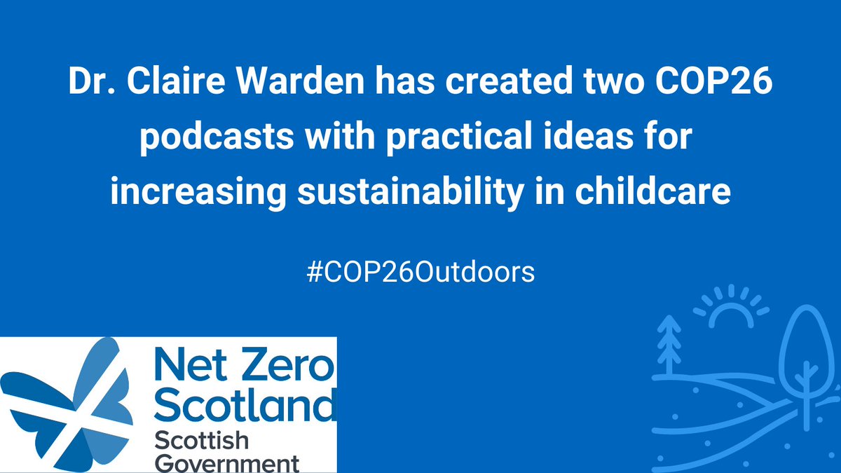 .<a href="/ClaireHWarden/">Claire Helen Warden</a> has created two COP26 podcasts about the natural world, sharing the impact we have on the planet and what action we can take in childcare to help sustainability #COP26Outdoors
Podcasts ➡️ bit.ly/3njOcJv