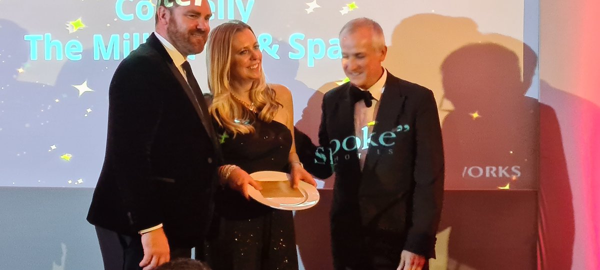 🥂🍾🎉 Congratulations  🥂🍾🎉 to Hannah from team MILL who has been awarded Bespoke Hotels Employee of the Year - Spa &amp; Leisure at the #befactor awards. 
#bespokehotels #befactor #awards #winner #spa