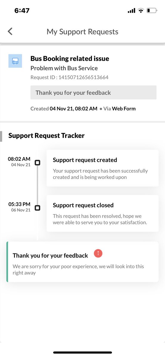 Jaisen__'s tweet photo. Hey @makemytrip 
I had booked an AC sleeper bus- 3 seats from Jodhpur to jaisalmer and in the middle of the journey the bus driver forcefully shifted us to a local bus. I’m also attaching the support request raised. PS-it was the diwali day, thanks for ruining it. https://t.co/jFWVCvg973