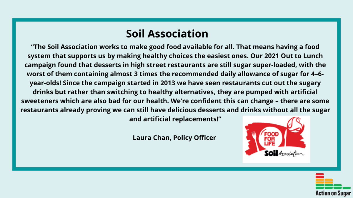 ActionSaltSugar's tweet photo. Thank you @SoilAssociation for your support this #SugarAwarenessWeek #SnackingonSugar 
https://t.co/SQ02dML44S https://t.co/FieHZ0ZCkx