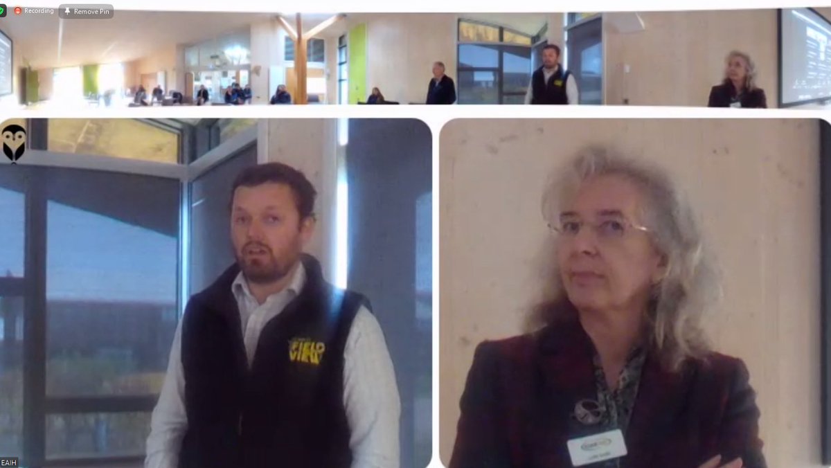 Agri_Tech_E's tweet photo. Massive well done to @niabgroup's  @Lydiamjsmith &amp; team at @InnovationHub1 for an ambitious (and no doubt slightly stressful!) hybrid #ATW21 event around carbon management. Showcasing amazing innovation not just on farm, but in the delivery of events and knowledge exchange! https://t.co/PQUaNxbyKb