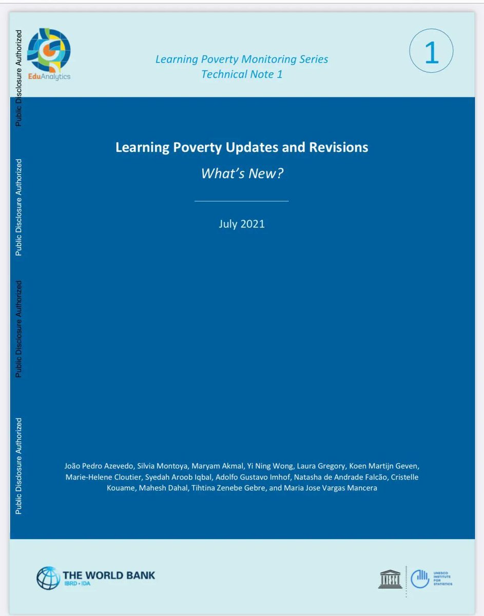 👉Learning Poverty Updates and Revisions : What's New? (July 2021) <a href="/UNESCOstat/">UNESCO Institute for Statistics</a> <a href="/WBG_Education/">World Bank Education</a> 

buff.ly/3H5kykq