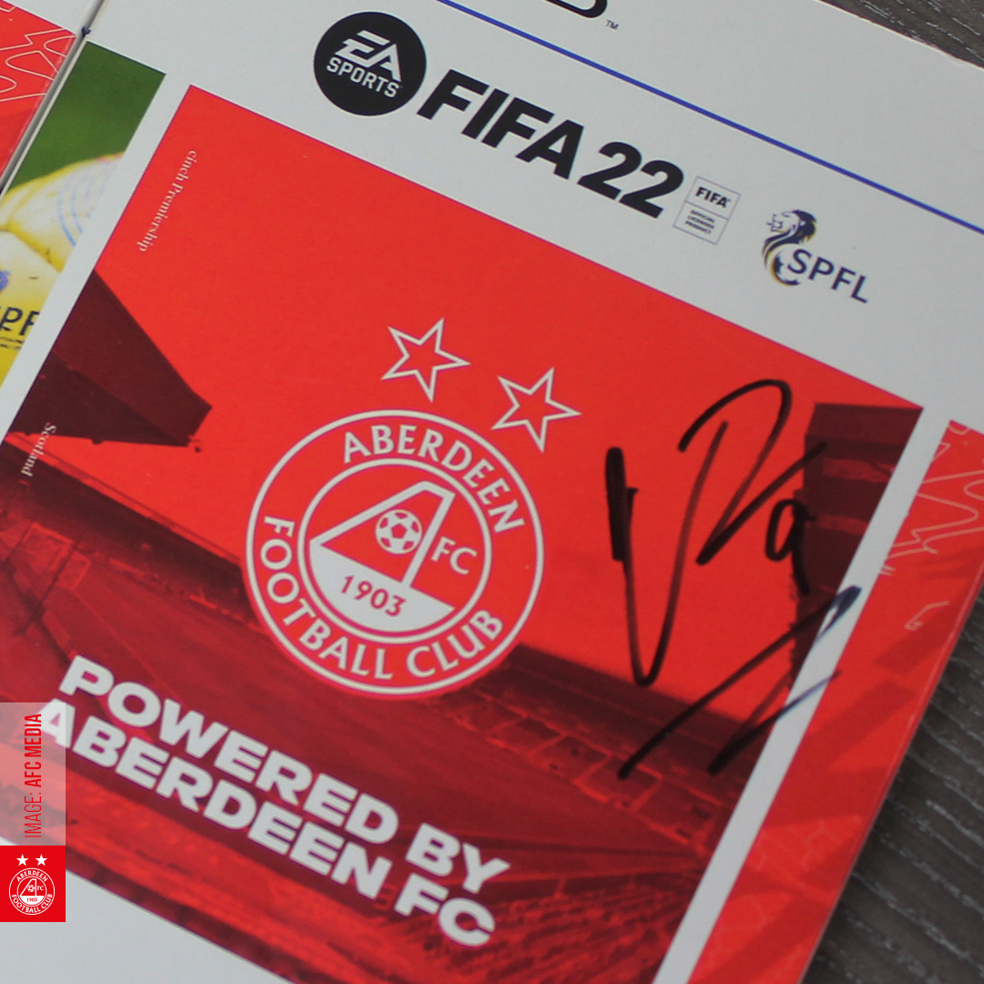 Aberdeen FC (@aberdeenfc) on Twitter photo 🎮 We are giving away a limited edition Aberdeen FC signed copy of FIFA22 by <a href="/Chris_Ramirez17/">Christian Ramirez</a> on PS5. To enter:
🔴 Follow us.
🔴 RT & like this post.
🔴 Tag in your favourite mate to play FIFA with.
🙌🏼 We will pick the winner at random later on in the week. Good luck! 🎮 We are giving away a limited edition Aberdeen FC signed copy of FIFA22 by <a href="/Chris_Ramirez17/">Christian Ramirez</a> on PS5. To enter:
🔴 Follow us.
🔴 RT & like this post.
🔴 Tag in your favourite mate to play FIFA with.
🙌🏼 We will pick the winner at random later on in the week. Good luck!