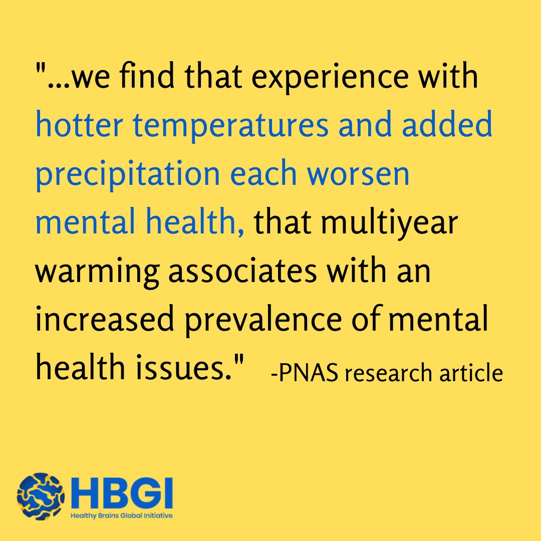 hbgi_global's tweet photo. #CoP26 is wrapping up. 
Research shows 📈evidence between #climatechange and #mentalhealth. #climateaction includes #MHaction

@PNASNews The authors of this study used daily meteorological data w/ information from nearly 2M US residents across 10yrs.

➡️ https://t.co/MwLfHNRWT4 https://t.co/KTy2Z6cSqb